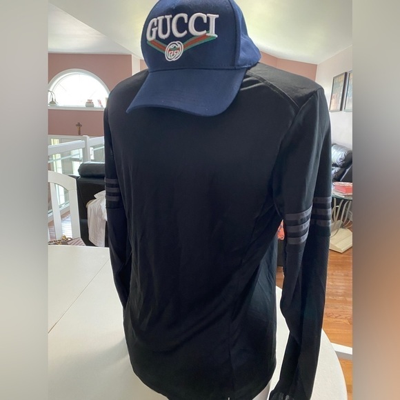 Adidas Running Climate long sleeve top with logo in black Sz L - Picture 12 of 16